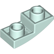 Brick Curved Inverted 2 × 1 Light Aqua