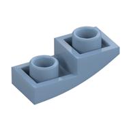 Brick Curved Inverted 2 × 1 Sand Blue