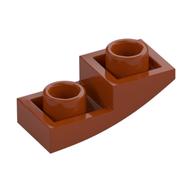 Brick Curved Inverted 2 × 1 Dark Orange