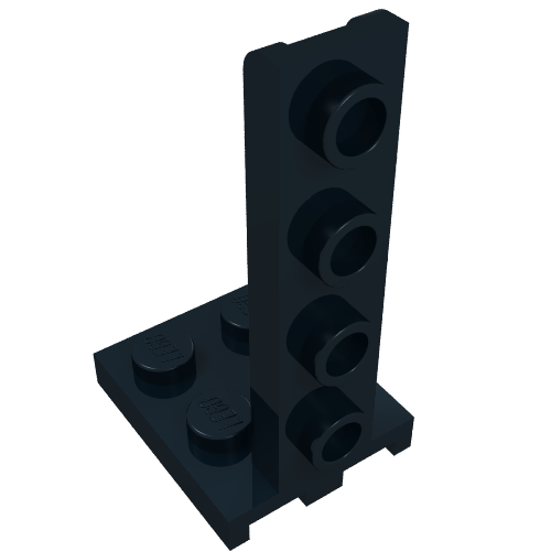 Bracket 2 × 2 - 1 × 4 Black