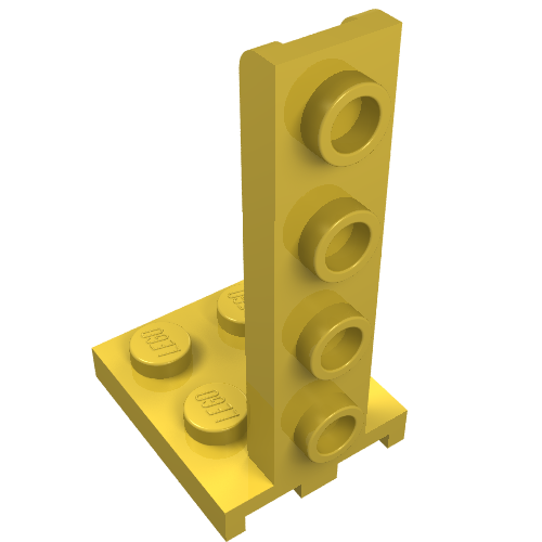 Winkel 2 × 2 - 1 × 4 Gelb