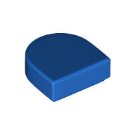 Tile Round 1 × 1 Half Circle Blau