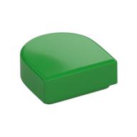 Tile Round 1 × 1 Half Circle Bright Green
