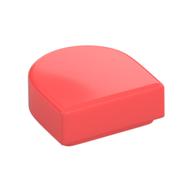 Tile Round 1 × 1 Half Circle Coral
