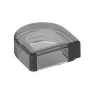 Tile Round 1 × 1 Half Circle Trans-Black