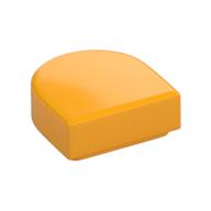 Tile Round 1 × 1 Half Circle Leuchtendes Hellorange