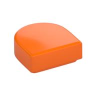 Tile Round 1 × 1 Half Circle Orange