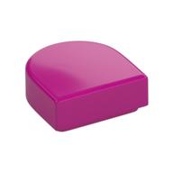 Tile Round 1 × 1 Half Circle Magenta