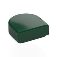 Tile Round 1 × 1 Half Circle Dark Green