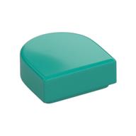 Tile Round 1 × 1 Half Circle Dark Turquoise