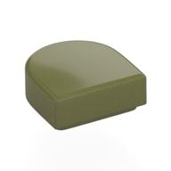 Tile Round 1 × 1 Half Circle Olive Green
