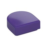 Tile Round 1 × 1 Half Circle Dark Purple