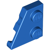 Wedge Plate 2 × 2 Left Blue