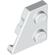 Wedge Plate 2 × 2 Left White