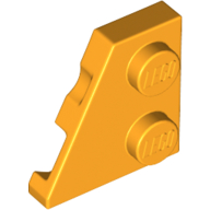 Keil Platte 2 × 2 links Leuchtendes Hellorange