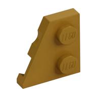 Wedge Plate 2 × 2 Left Pearl Gold
