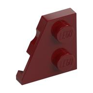 Wedge Plate 2 × 2 Left Dark Red