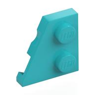 Wedge Plate 2 × 2 Left Medium Azure