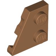 Keil Platte 2 × 2 links Mittelnougat
