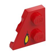 Wedge Plate 2 × 2 Left with Yellow Eye print Rot