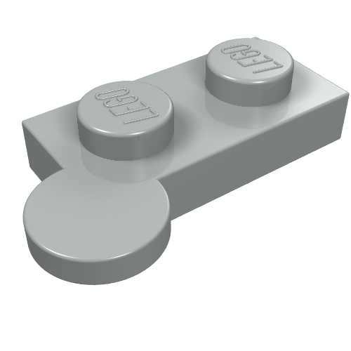 Hinge Plate 1 × 4 Swivel Top [Solid Pin] Lime