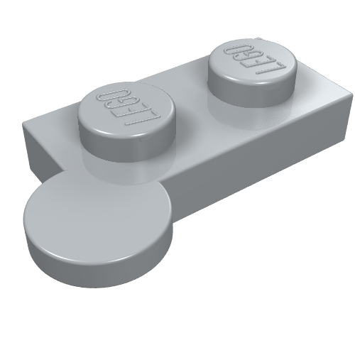 Hinge Plate 1 × 4 Swivel Top [Solid Pin] Hellblaugrau