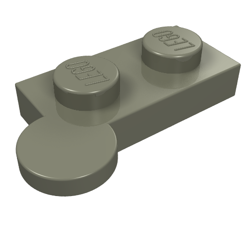 Hinge Plate 1 × 4 Swivel Top [Solid Pin] Dunkelgrau