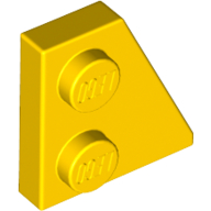 Wedge Plate 2 × 2 Right Yellow