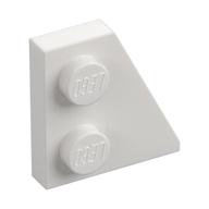 Wedge Plate 2 × 2 Right White