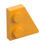 Keil Platte 2 × 2 rechts Leuchtendes Hellorange