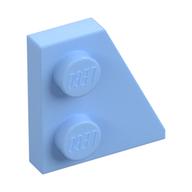 Wedge Plate 2 × 2 Right Bright Light Blue