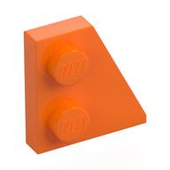 Wedge Plate 2 × 2 Right Orange