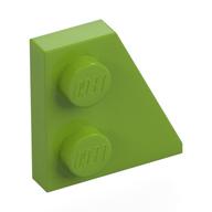 Wedge Plate 2 × 2 Right Lime