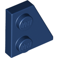 Wedge Plate 2 × 2 Right Dark Blue
