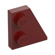 Keil Platte 2 × 2 rechts Dunkelrot