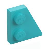 Wedge Plate 2 × 2 Right Medium Azure