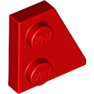 Wedge Plate 2 × 2 Right Red