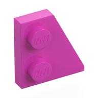 Keil Platte 2 × 2 rechts Dunkelrosa