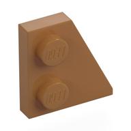 Wedge Plate 2 × 2 Right Medium Nougat