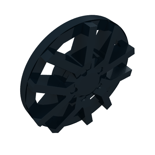 Wheel Cover 10 Spoke (2 Spokes each parallel) - for Wheel 18976 Schwarz