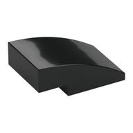 Brick Curved 3 × 2 No Studs Black