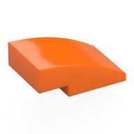 Brick Curved 3 × 2 No Studs Orange