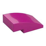 Brick Curved 3 × 2 No Studs Magenta