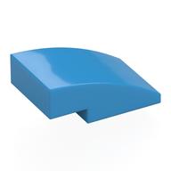 Brick Curved 3 × 2 No Studs Dark Azure