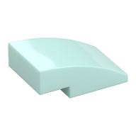 Brick Curved 3 × 2 No Studs Light Aqua