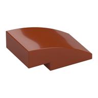 Brick Curved 3 × 2 No Studs Dark Orange