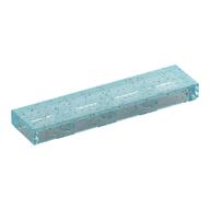 Fliese 1 × 4 mit Rille Glitter Trans-Light Blue