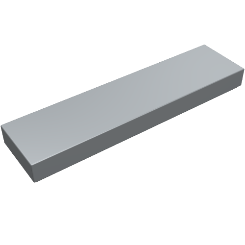 Fliese 1 × 4 mit Rille Perlhellgrau