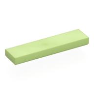 Tile 1 × 4 with Groove Yellowish Green