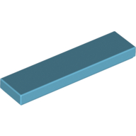 Tile 1 × 4 with Groove Medium Azure